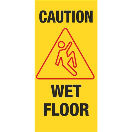 Safety Floor Signs - Caution Wet Floor 25.5 x 10 x 1.5